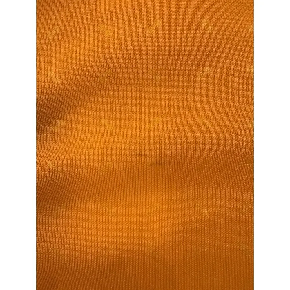 Nike Golf Shirt Mens XL Orange Embossed Standard‎ Fit Dri-Fit Polo